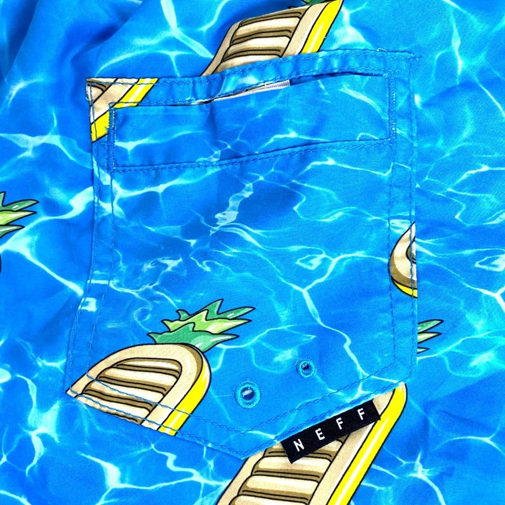 Neff Swim Trunks Pineapple Float Waves Swimwear, … - image 5